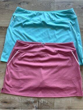 Sigrid Olsen Women’s Active Skorts (2) - Pink and Aqua L